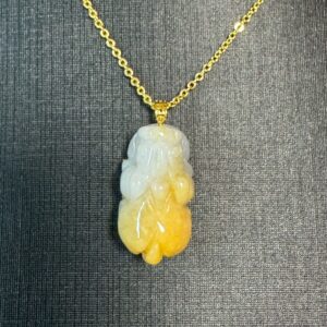 黃翡翠貔貅項鍊