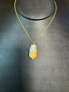 黃翡翠貔貅項鍊
